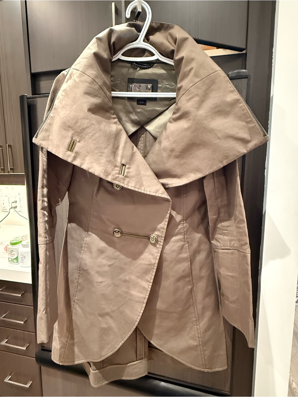 Mackage Women’s Trench Coat with Wide Collar